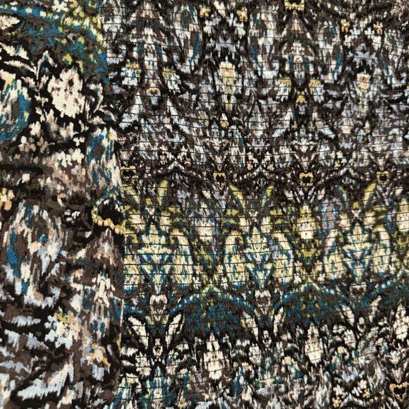 J Jill Smocked Long Sleeve Blouse Size Large - Picture 3 of 6